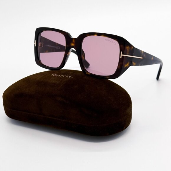 NEW TOM FORD RYDER-02 TF1035 52Y WOMEN SQUARE SUNGLASSES FT1035/S 52Y - Picture 3 of 10